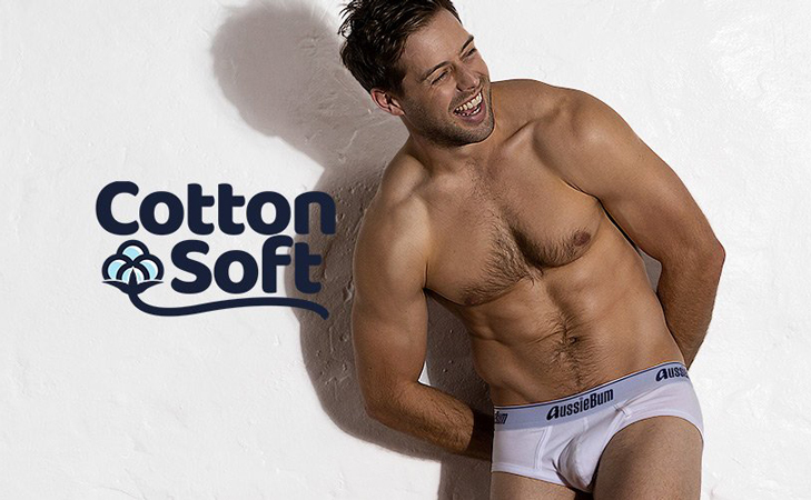 Slipy AussieBum CottonSoft White-Indigo Brief5